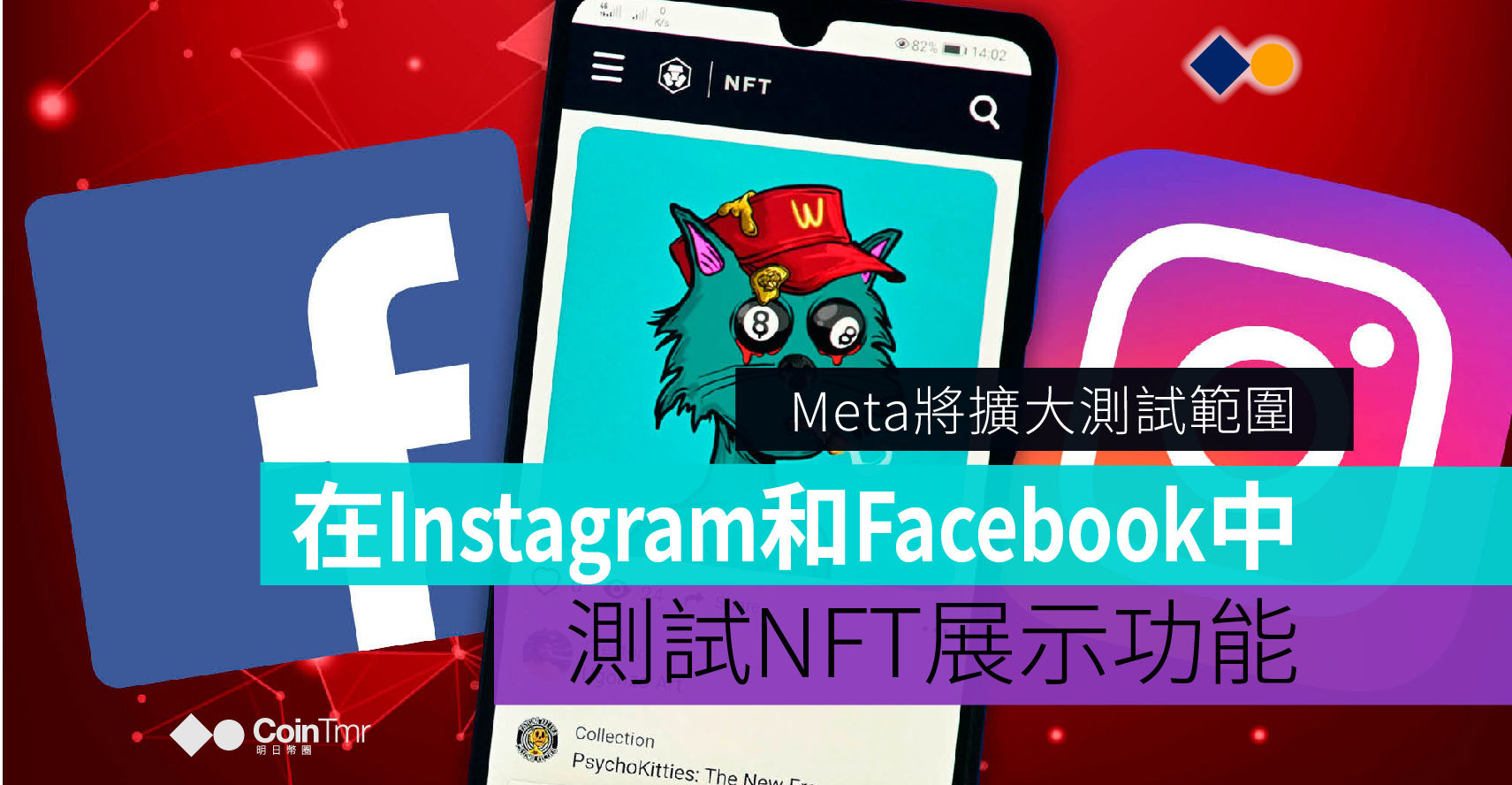 Meta將在Instagram和Facebook中擴大NFT測試範圍 - CoinTmr《明日幣圈》